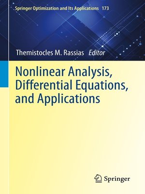 cover image of Nonlinear Analysis, Differential Equations, and Applications